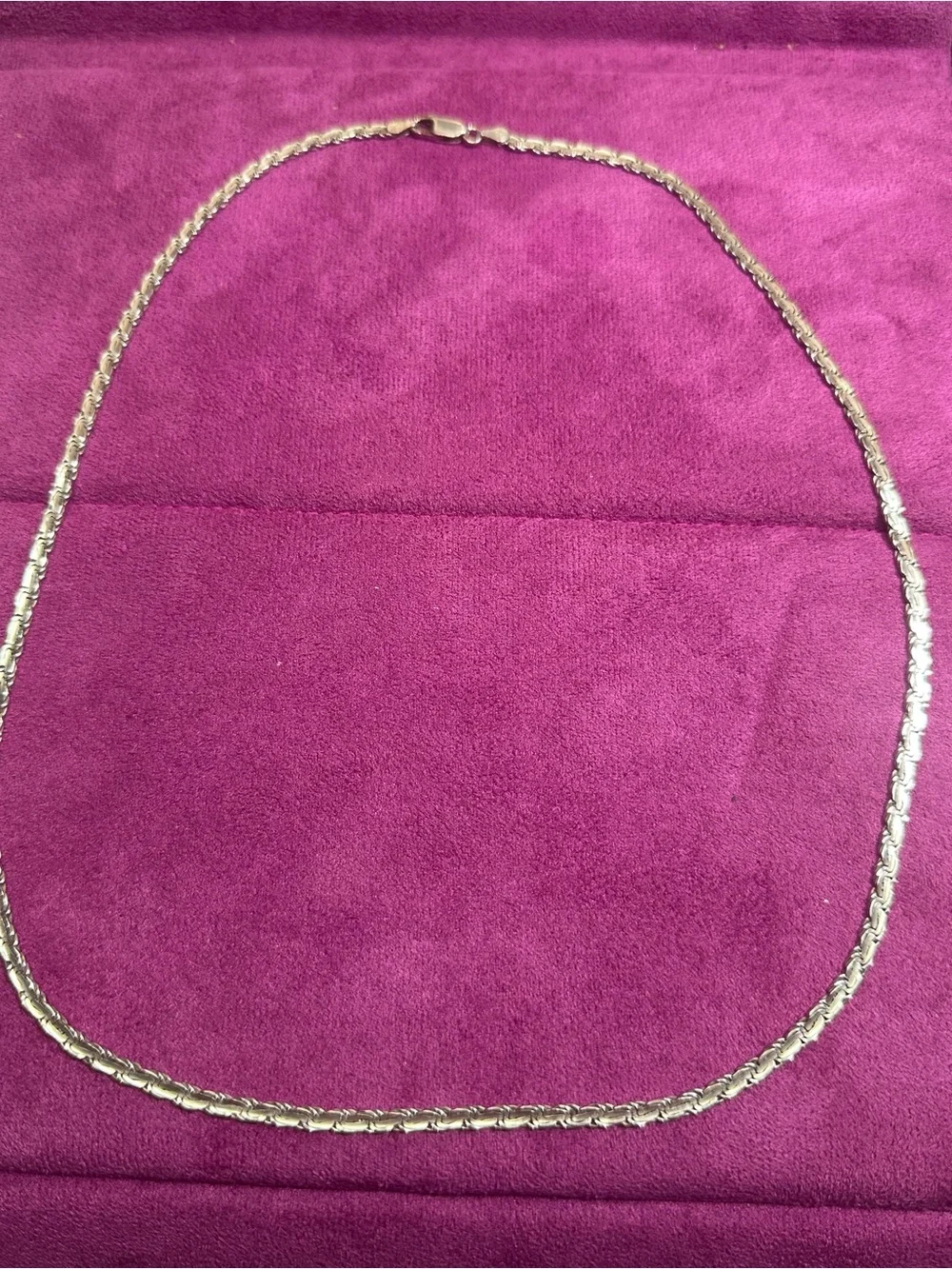 Sterling Silver Rope Chain Necklace - 20 grams  24 inch long